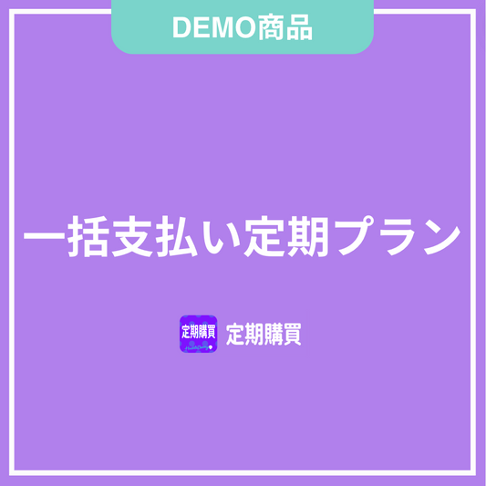 【DEMO】一括支払い定期プラン